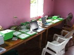 Charging the laptops each day